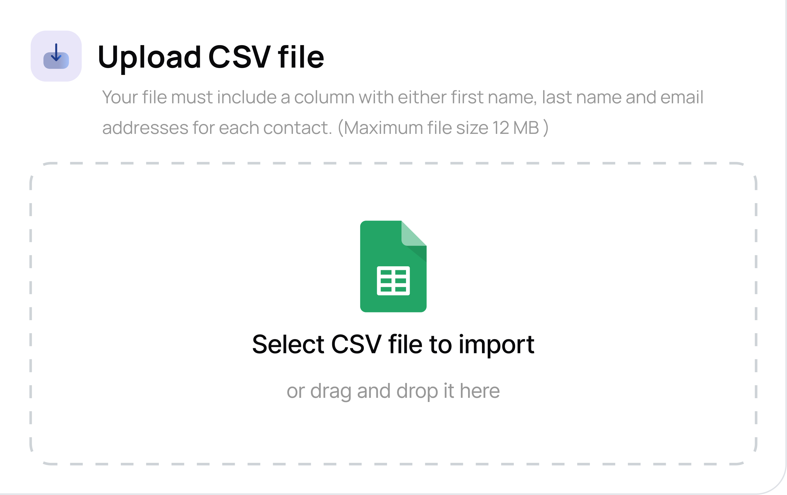 Create new contact