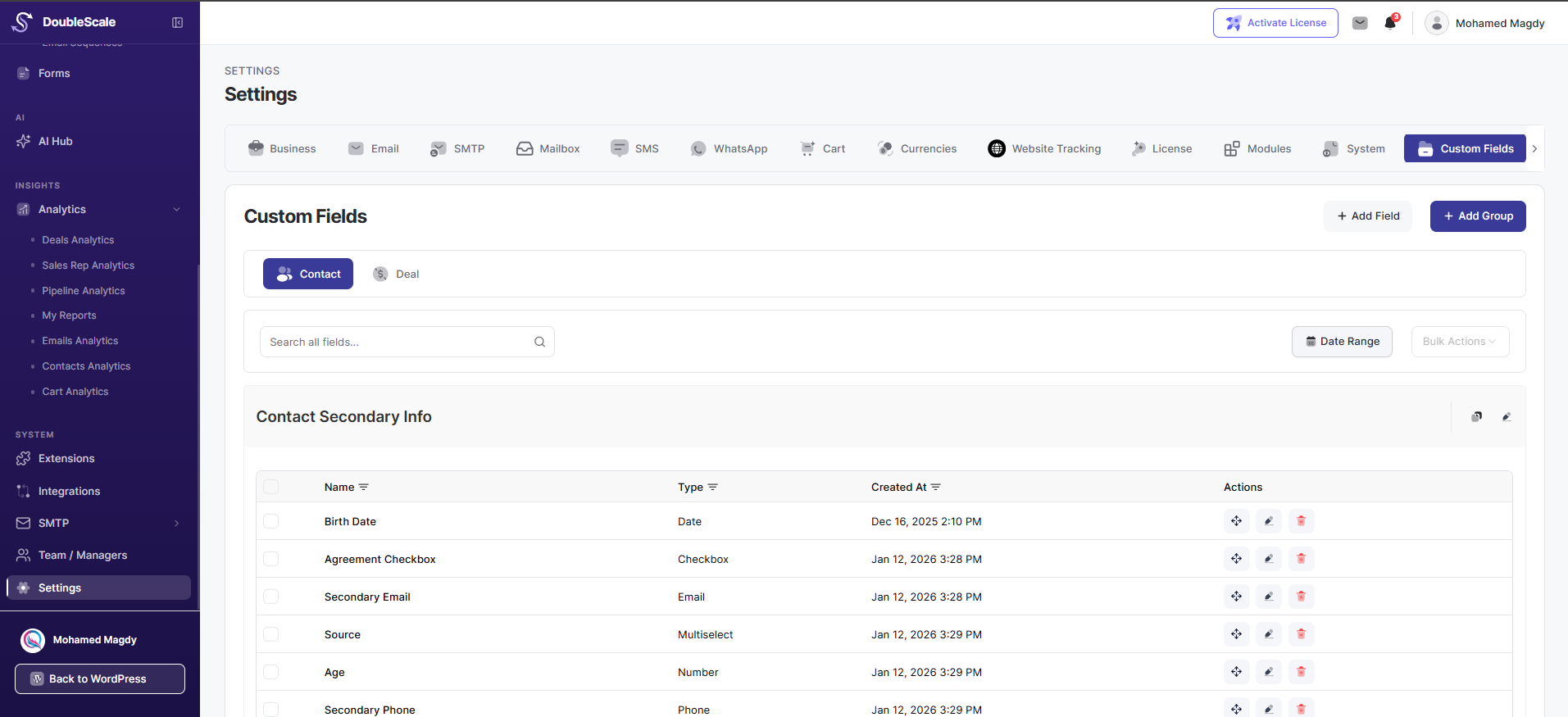 Customize Contact Data Easily with DoubleScale