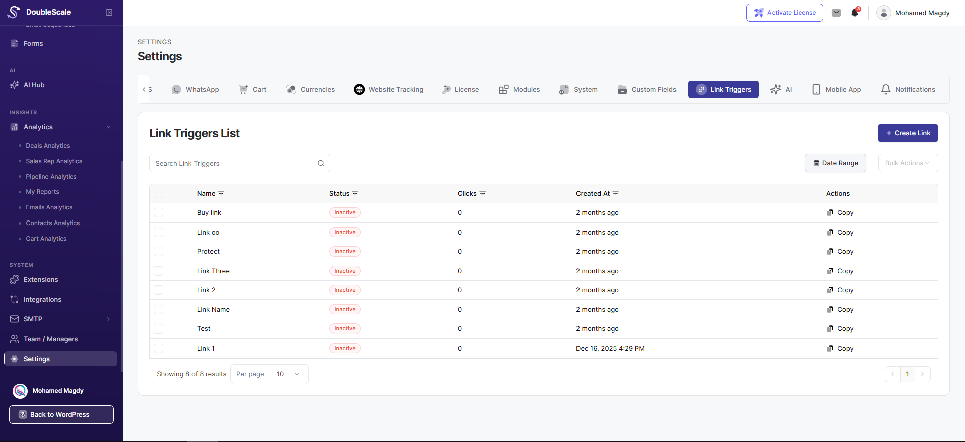 Manage Link Triggers for Smarter Marketing Automation