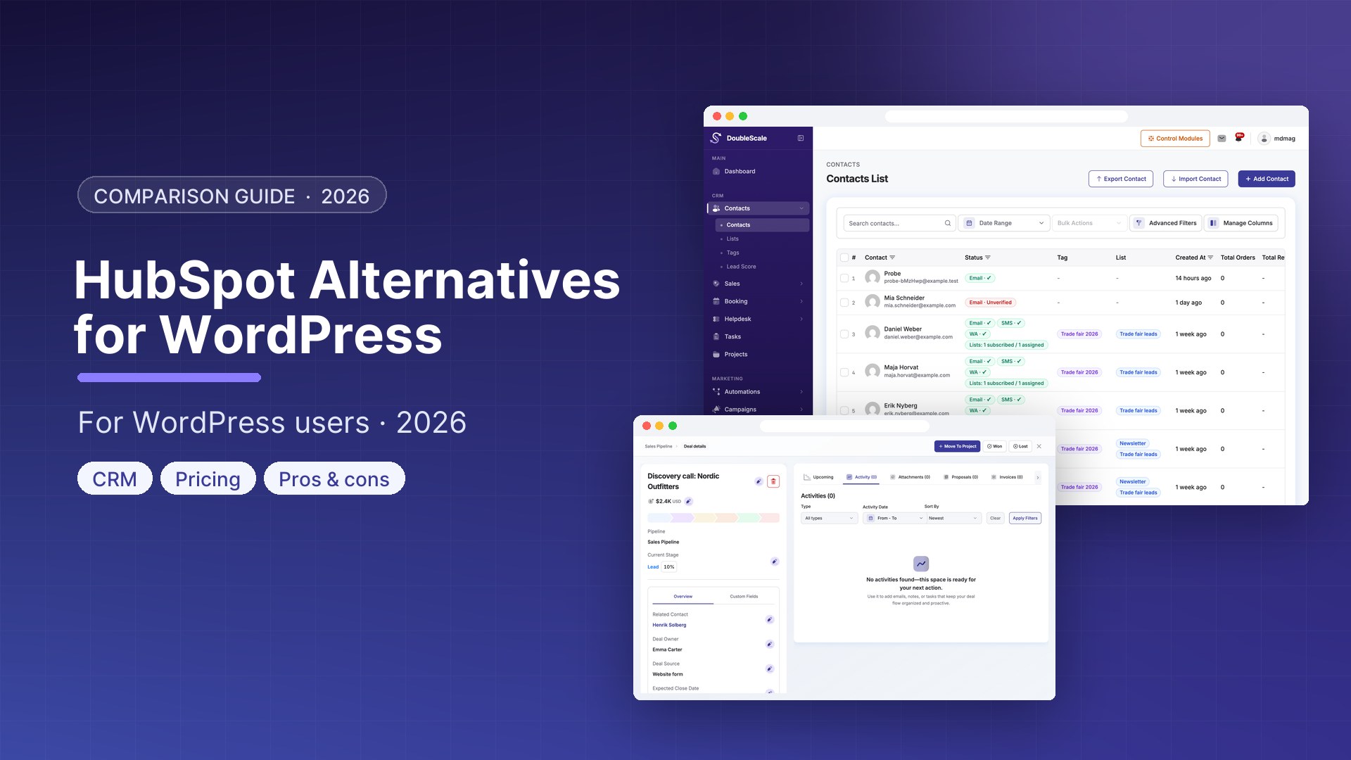 Best HubSpot Alternatives for WordPress Users (2026)