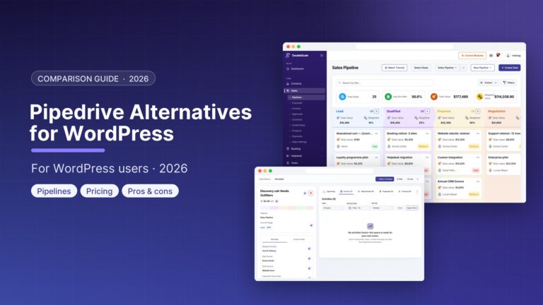 Best Pipedrive Alternatives for WordPress Users (2026)