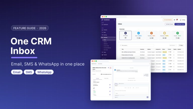WordPress CRM Inbox: Email, SMS & WhatsApp in One Place