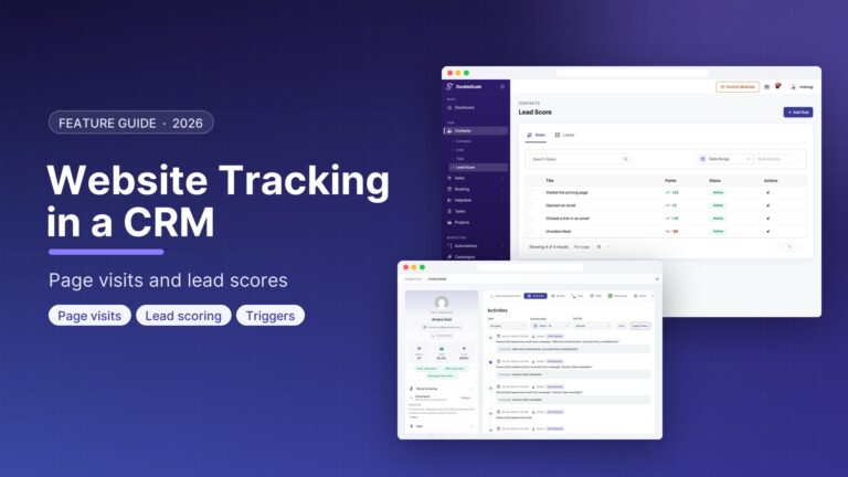 WordPress Website Tracking in a CRM (Page Visits, Not Heatmaps)