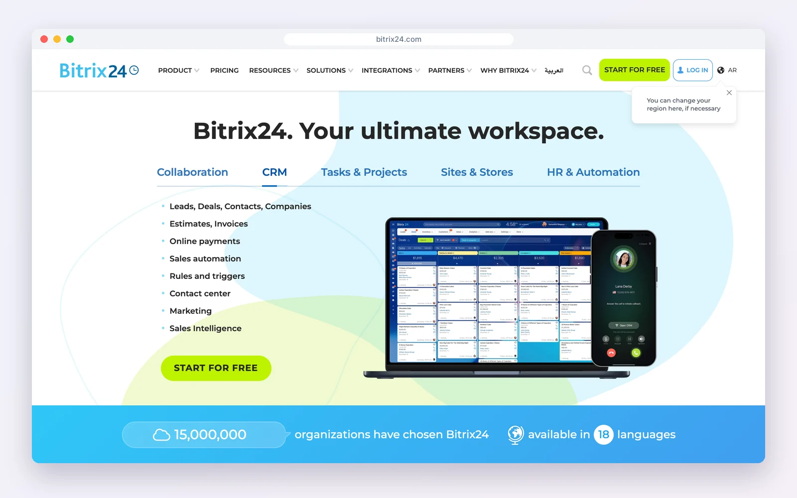 Bitrix24 website