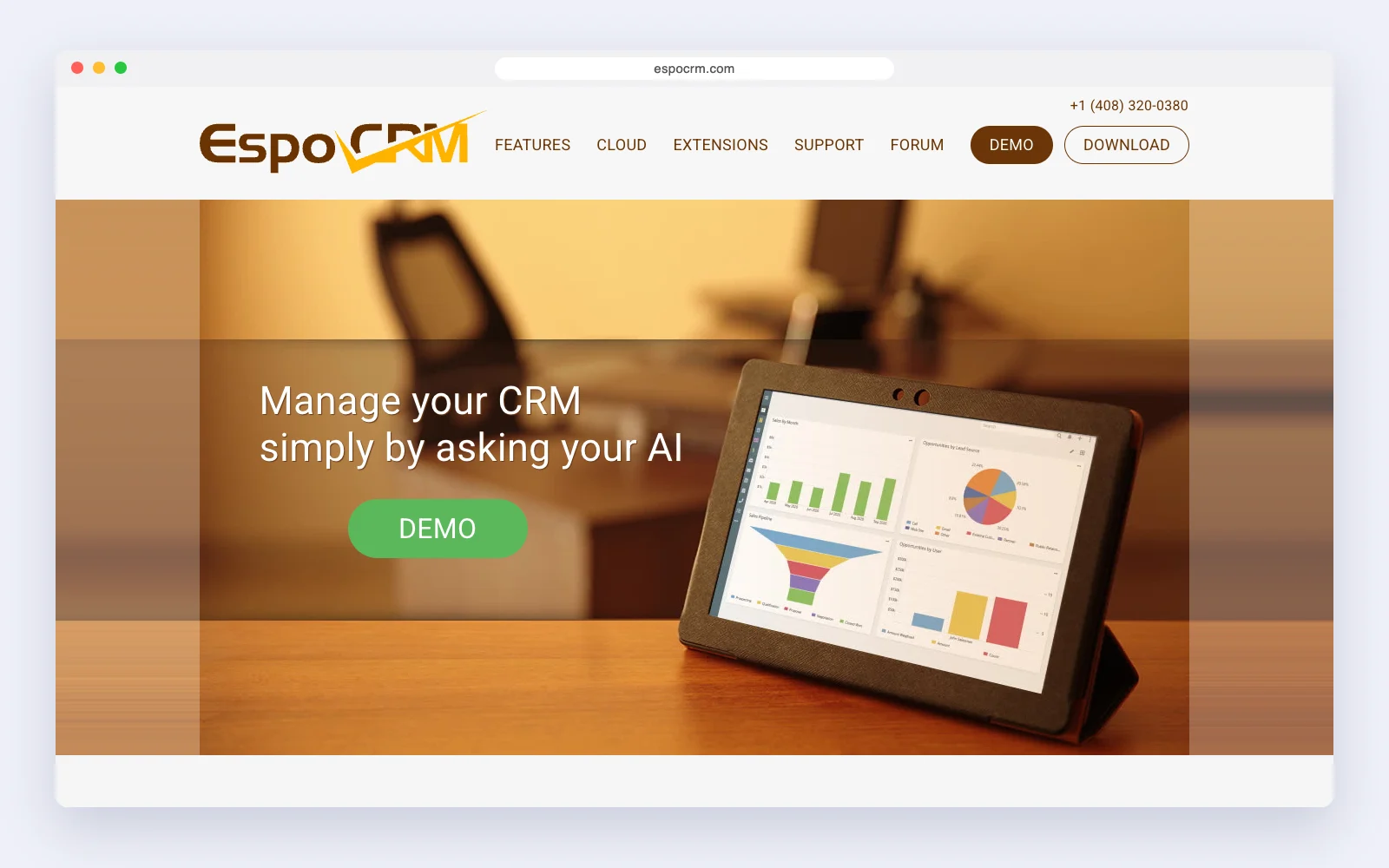 EspoCRM website