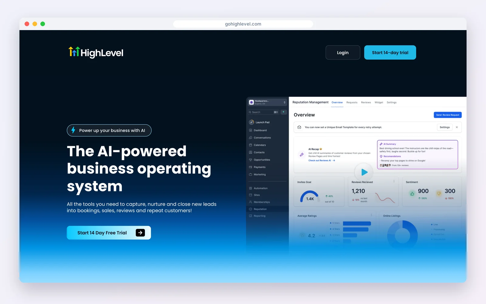GoHighLevel website