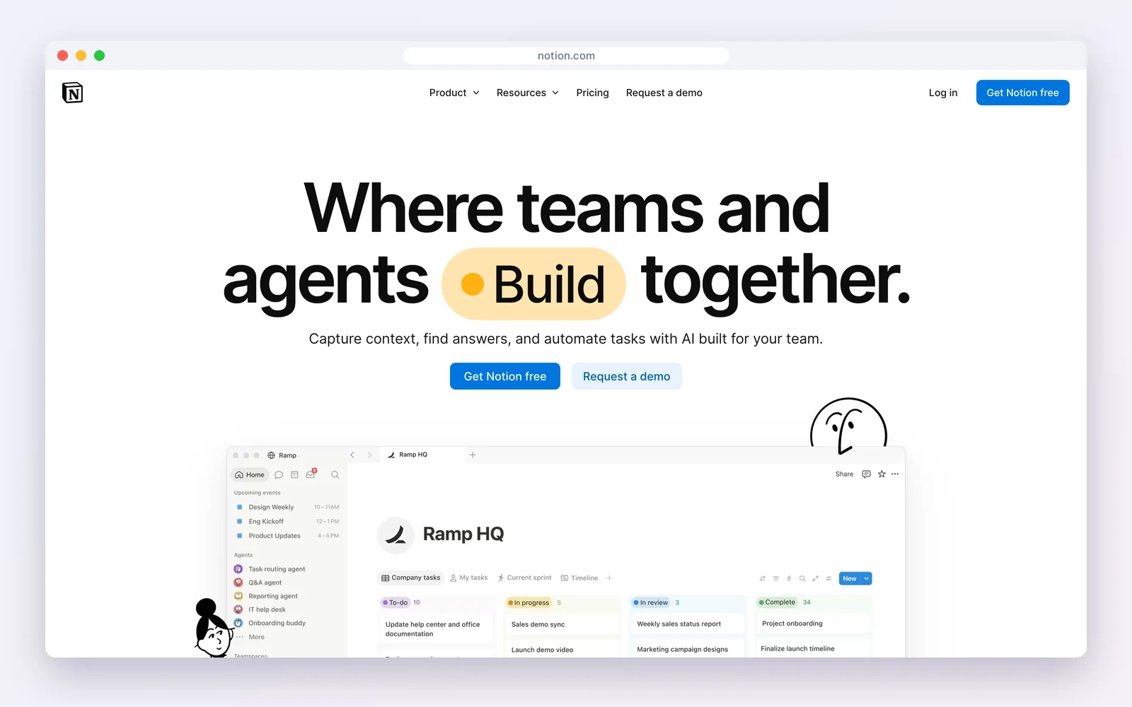 Notion website