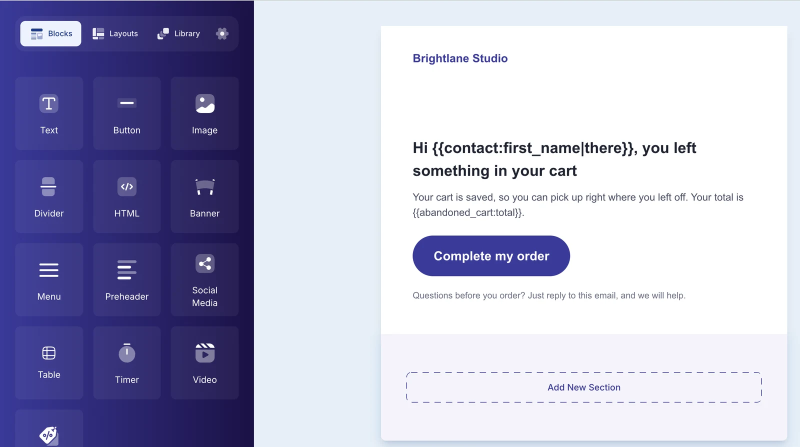 DoubleScale email builder