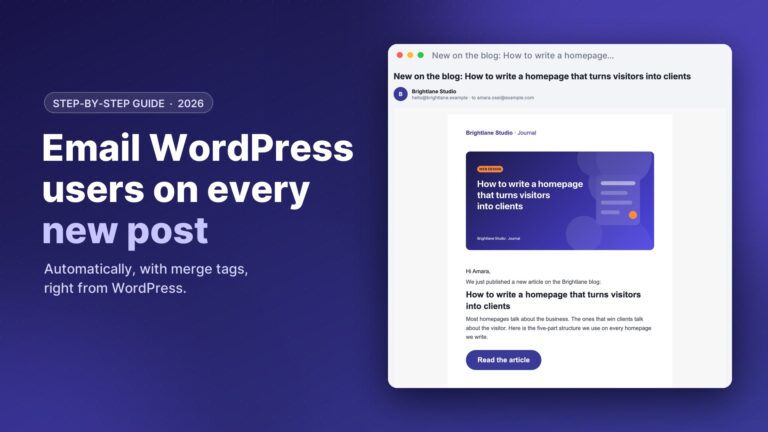 How to Email WordPress Users Automatically When a Post Is Published (Step-by-Step)
