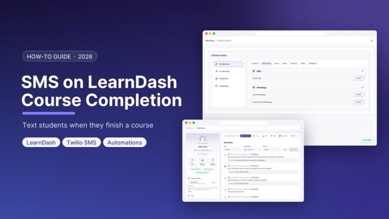 How to Send SMS Notifications for LearnDash Course Completion (Step-by-Step)