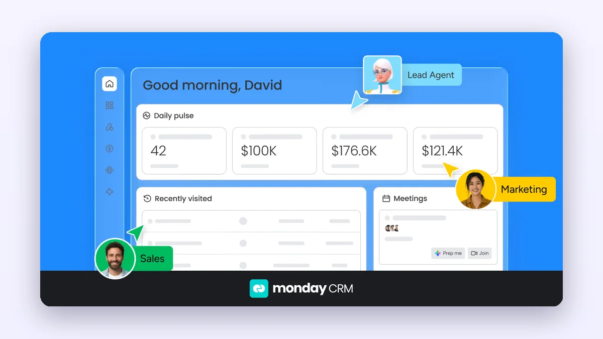 monday CRM, one of the best Pipedrive alternatives for small business