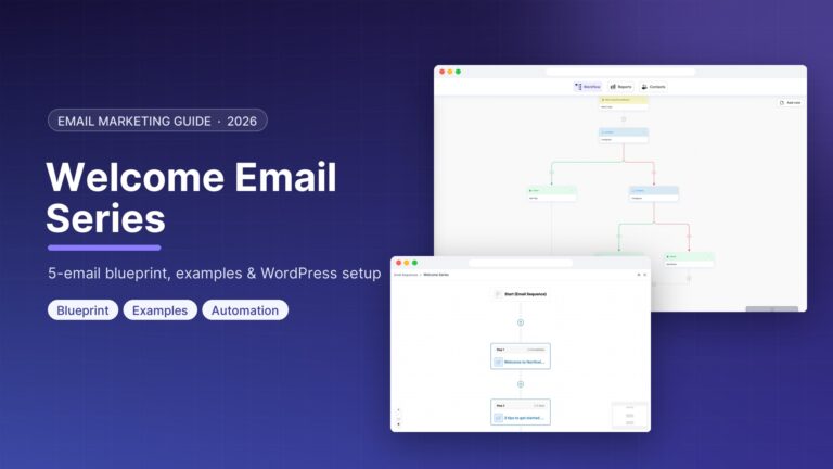 Welcome Email Series: A 5-Email Blueprint, 6 Examples and How to Build It in WordPress
